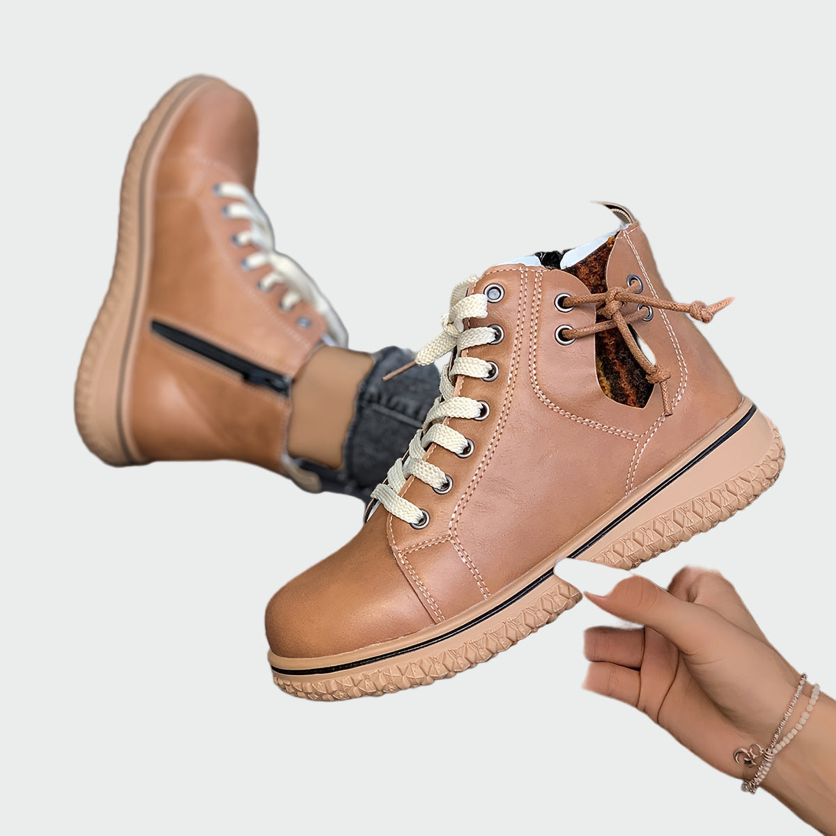 AlpenNord™ | Bottes orthopédiques en cuir jusqu'à la cheville