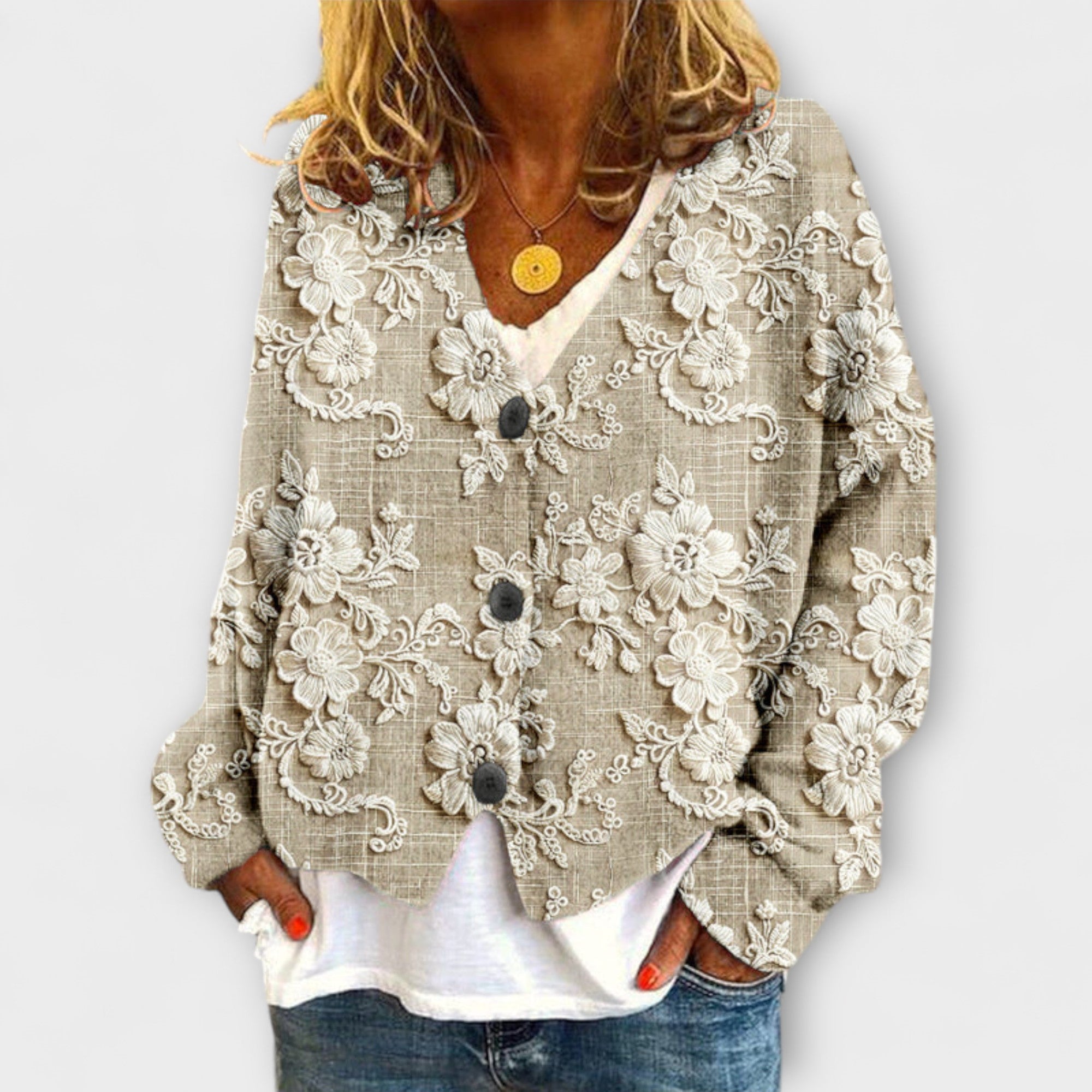 AlpenNord™ | Cardigan à motif floral