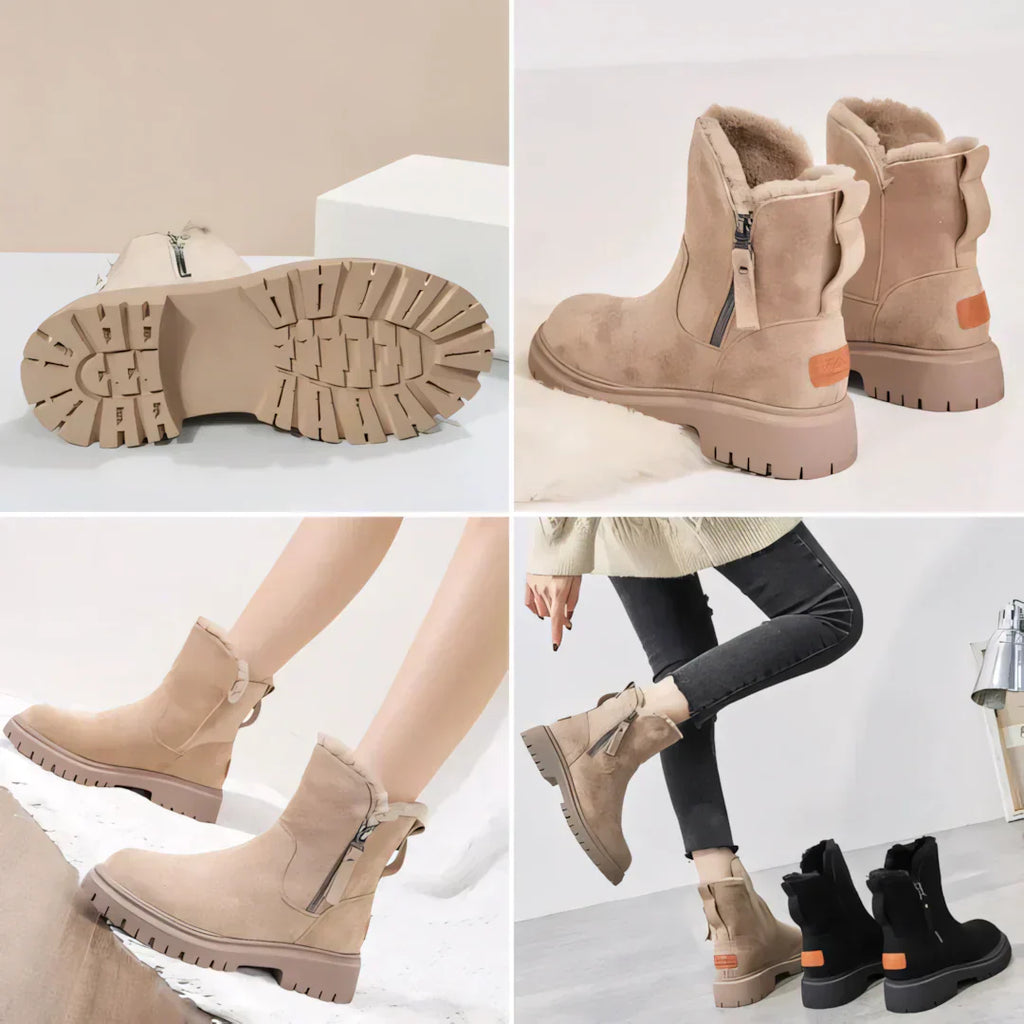 AlpenNord™ | Bottes d'hiver doublées avec fermeture éclair latérale