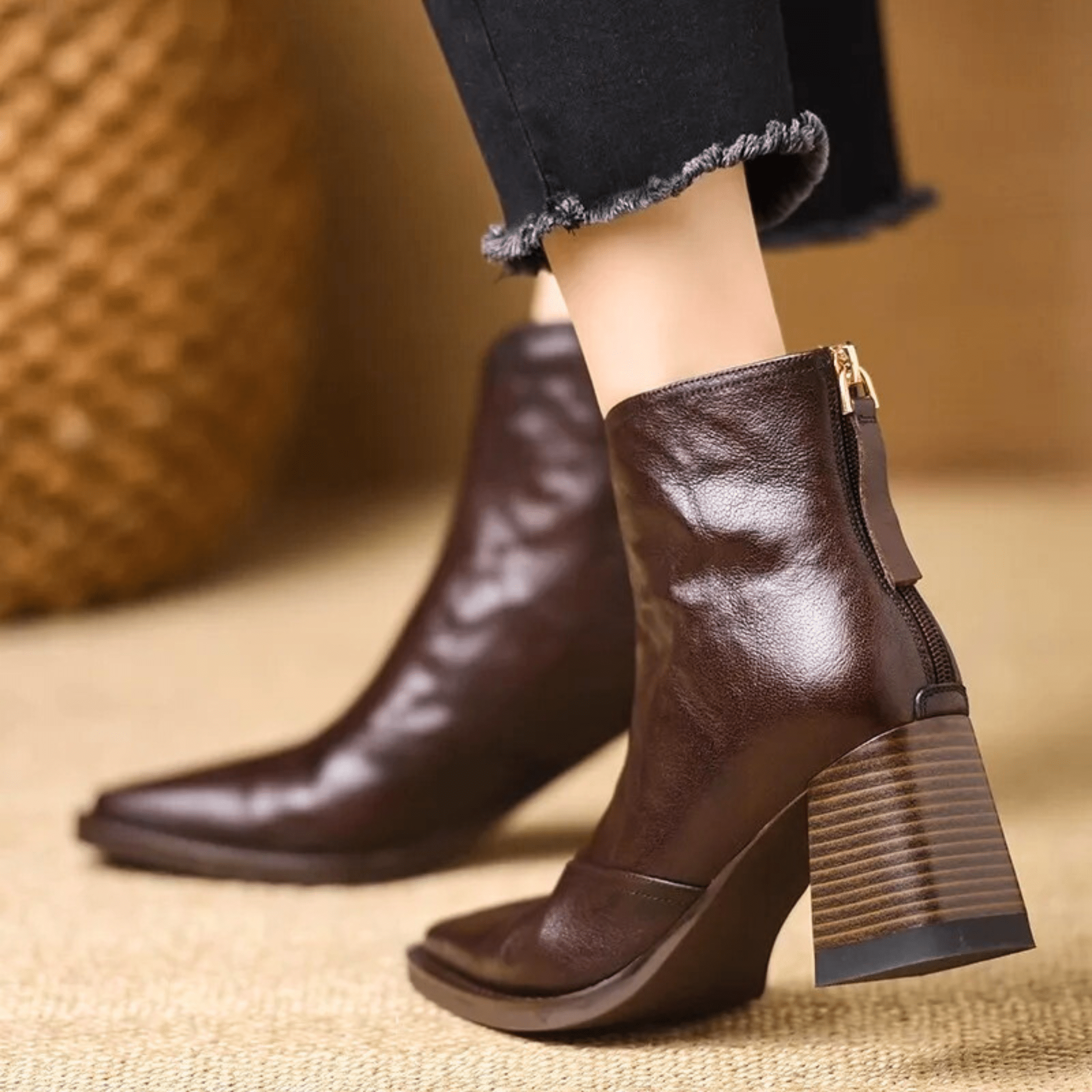 AlpenNord™ | Bottines luxueuses à talon moyen